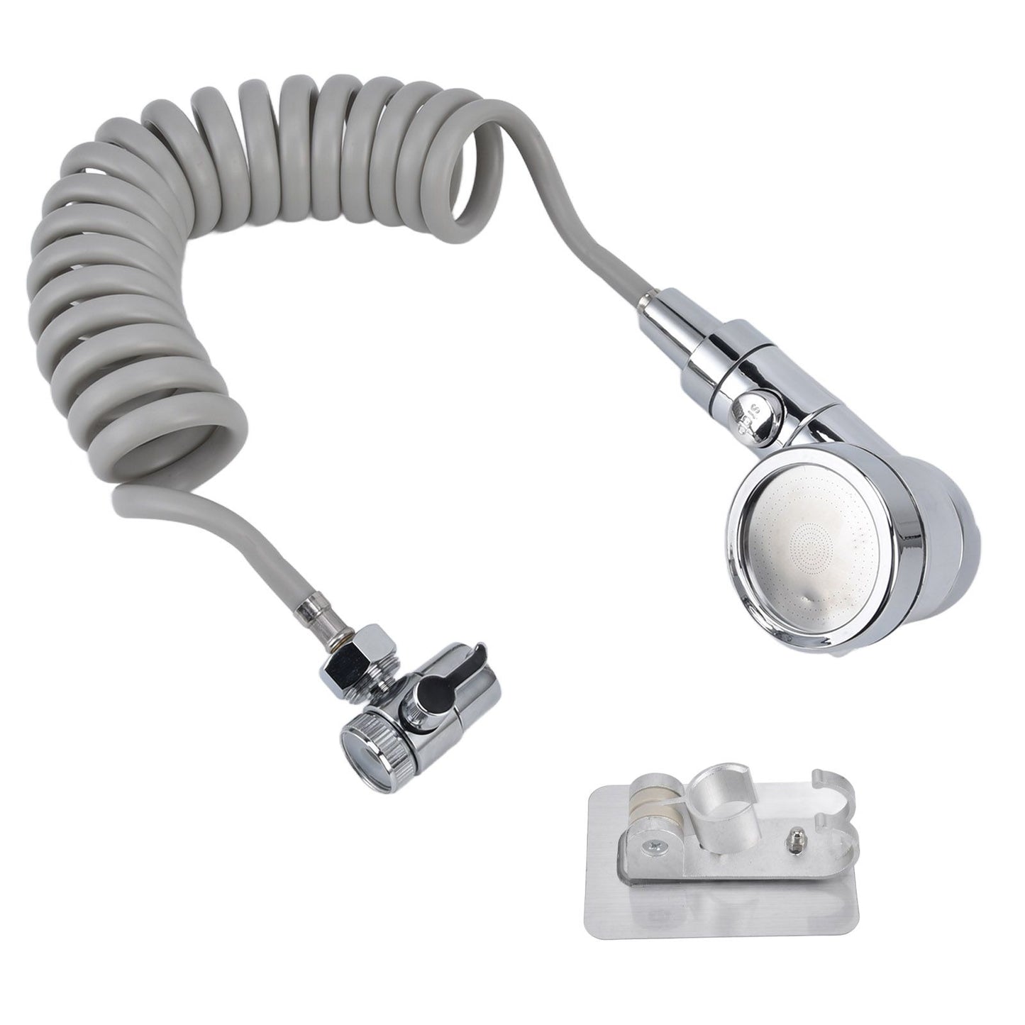 Sink Shower Sprayer Stretchy Hose Adjustable Mode Faucet Sprayer Attachment for Shampooing Pet Bathing