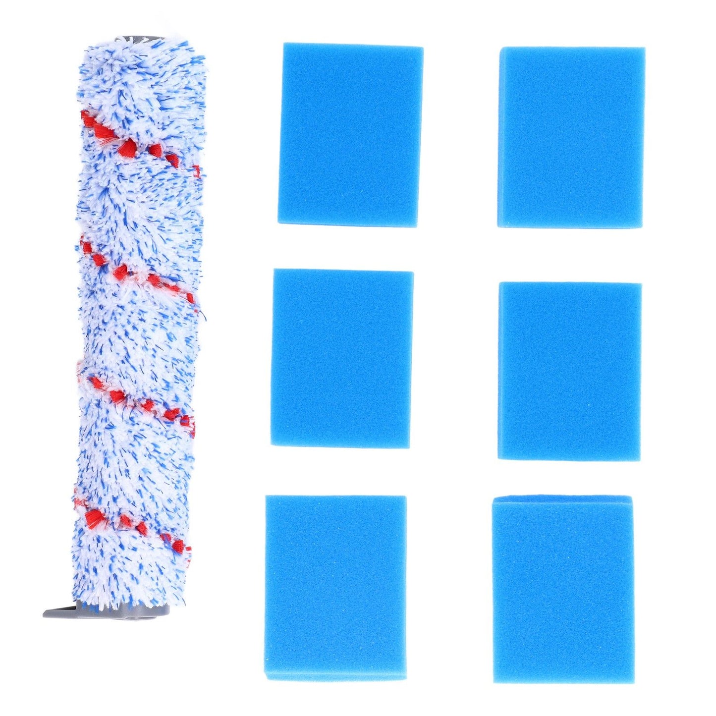 Brush Roller Filter Sponges Set for HF10E‑01 Vacuum Cleaner Part Accessories Replacement