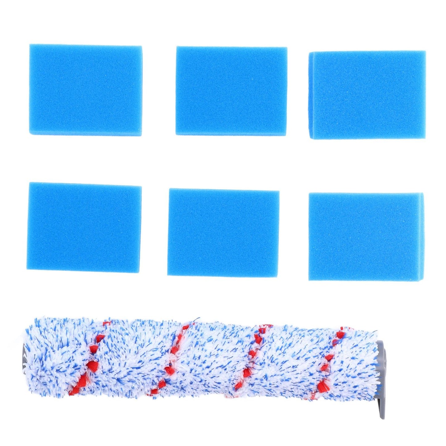 Brush Roller Filter Sponges Set for HF10E‑01 Vacuum Cleaner Part Accessories Replacement