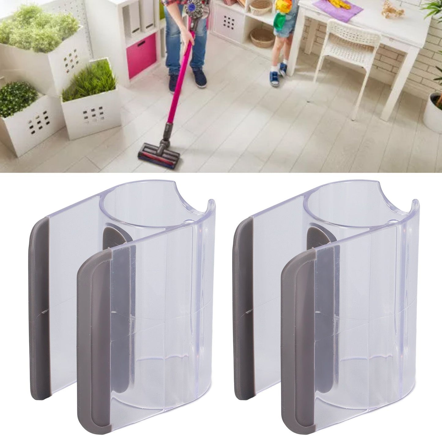 2PCS Vacuum Cleaner Attachment Stick Clip Vacuum Cleaner Accessory Holder for V7 V8 V10 V11