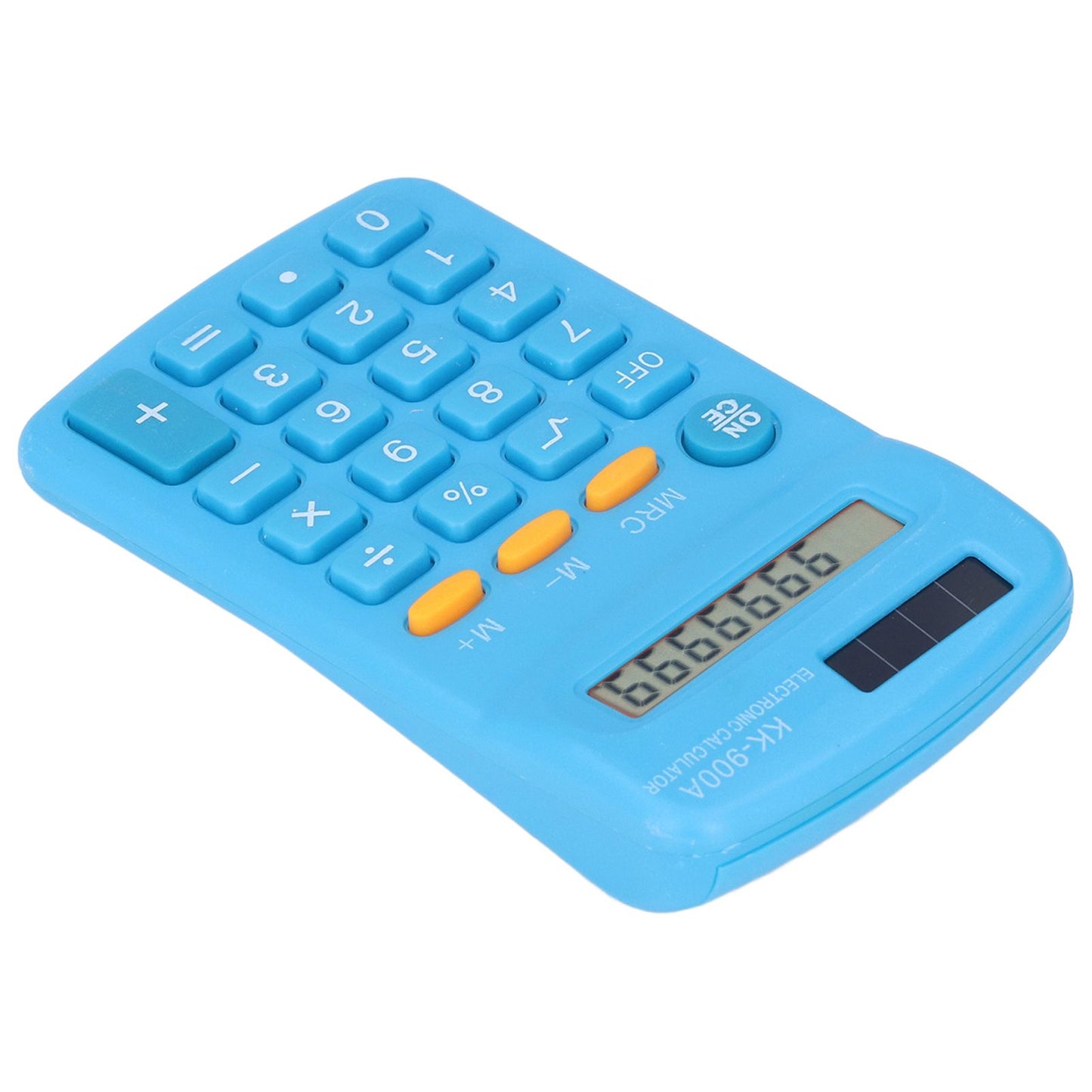 Mini Calculators Handheld 8 Digit with LCD Display Sensitive Button Solar Battery Dual Power for Office School BusinessBlue