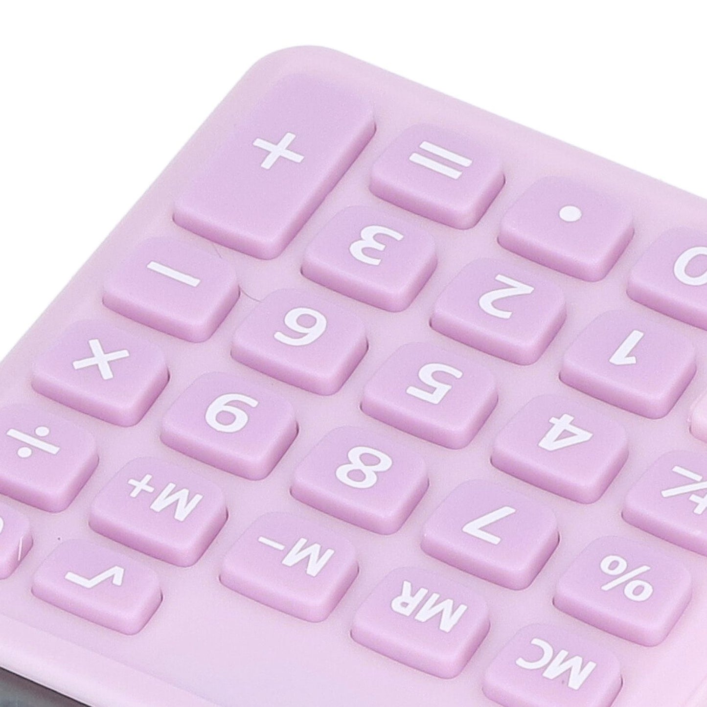 Calculators 8 Digit Solar Battery Dual Power Handheld Pocket Calculator with Large LCD Display Big Sensitive ButtonPale Pinkish Purple
