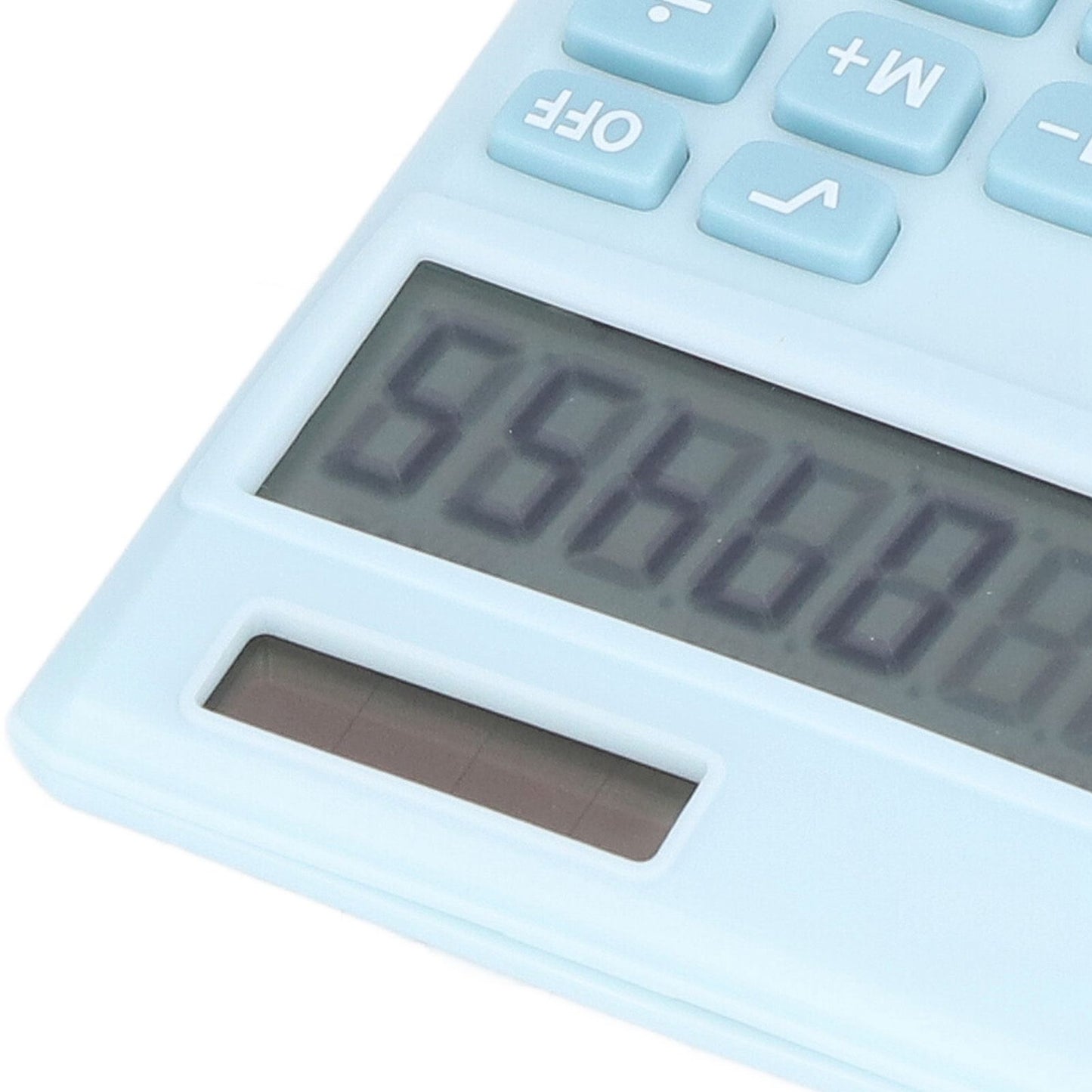 Calculators 8 Digit Solar Battery Dual Power Handheld Pocket Calculator with Large LCD Display Big Sensitive ButtonRefreshing Blue