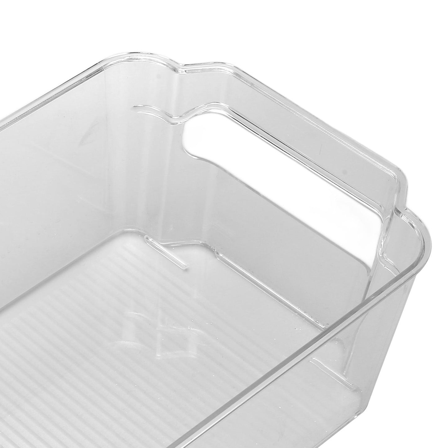 Refrigerator Storage Container PET Large Capacity Visual Design Safe Harmless Food Storage BoxSmall