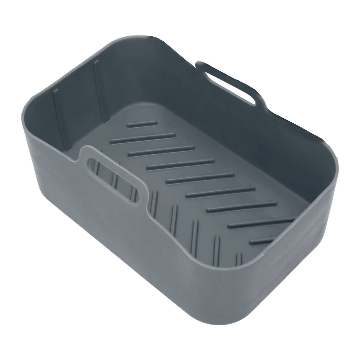 Fryer Silicone Pot Non Stick Reusable Liner Basket Replacement for Ninja DZ201 Foodi 8QT Gray