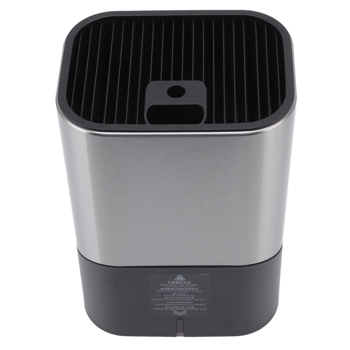 Knife Block Holder Plug in Type Stainless Steel Knife Organizer for Home Kitchen Restaurant 5V