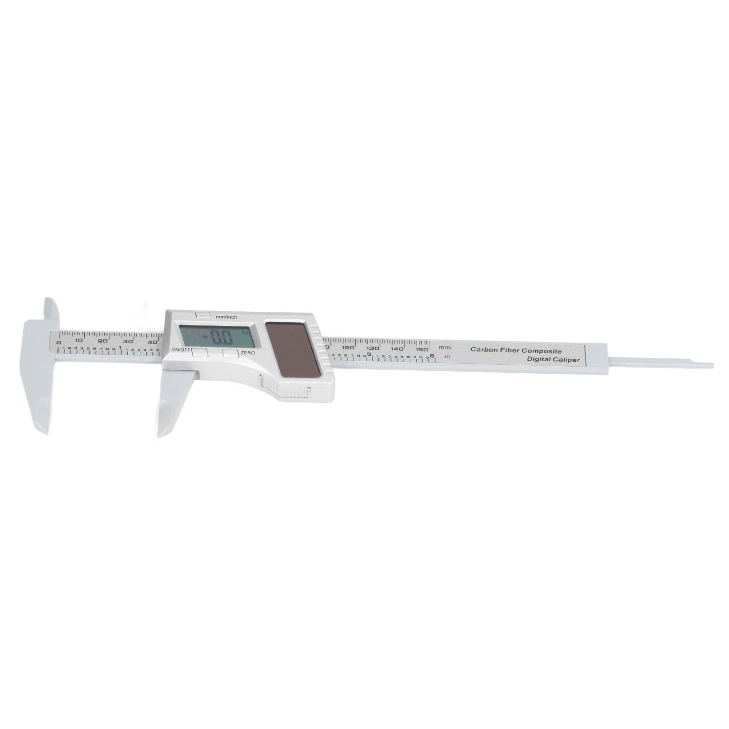 Solar Plastic Caliper 0‑150mm Electronic Digital Display Caliper for Engineering Surveying Angle Measurement