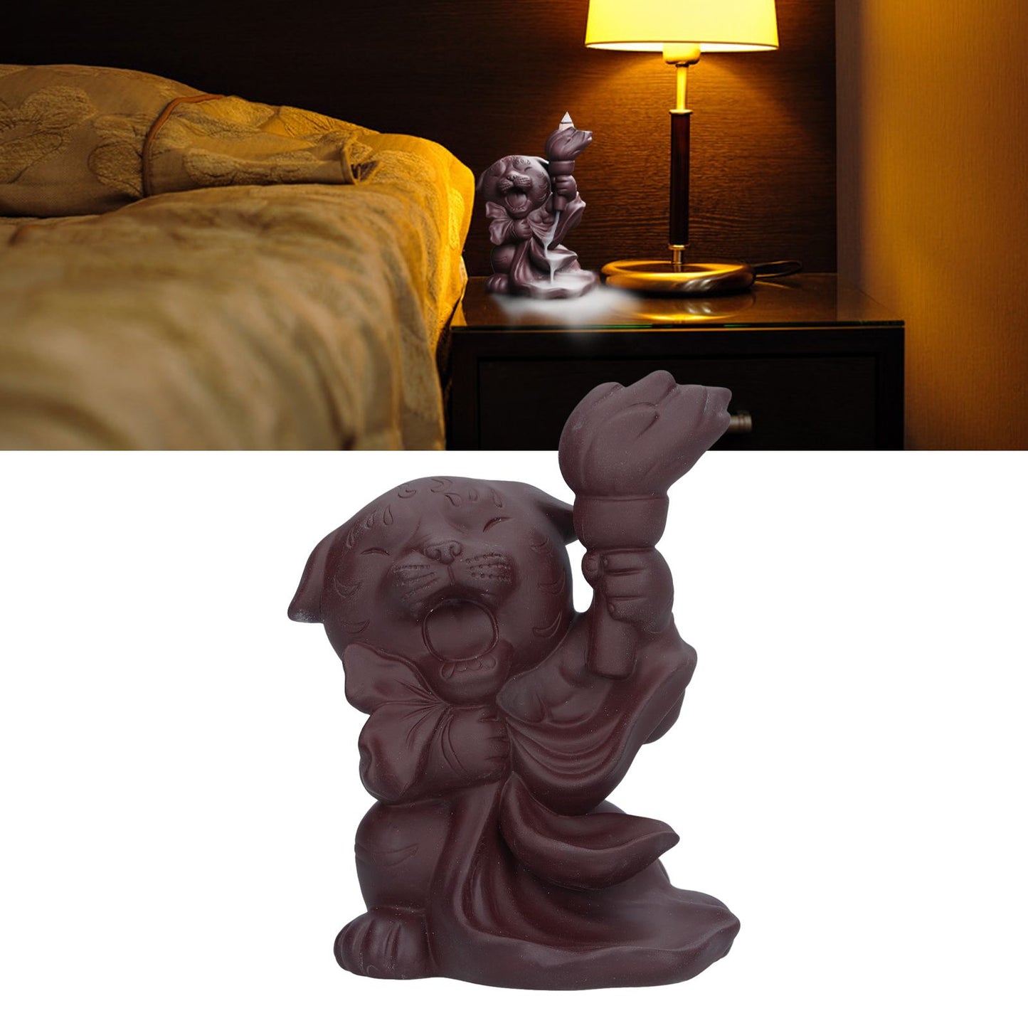 Smoke Waterfall Incense Holder Backflow Incense Burner Aroma Burner for Home Office Decoration