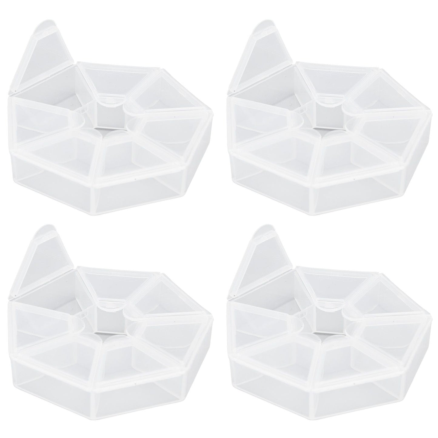 7 Grids Storage Box Clear Plastic Organizer Containers for Fishing Jewelry Pills