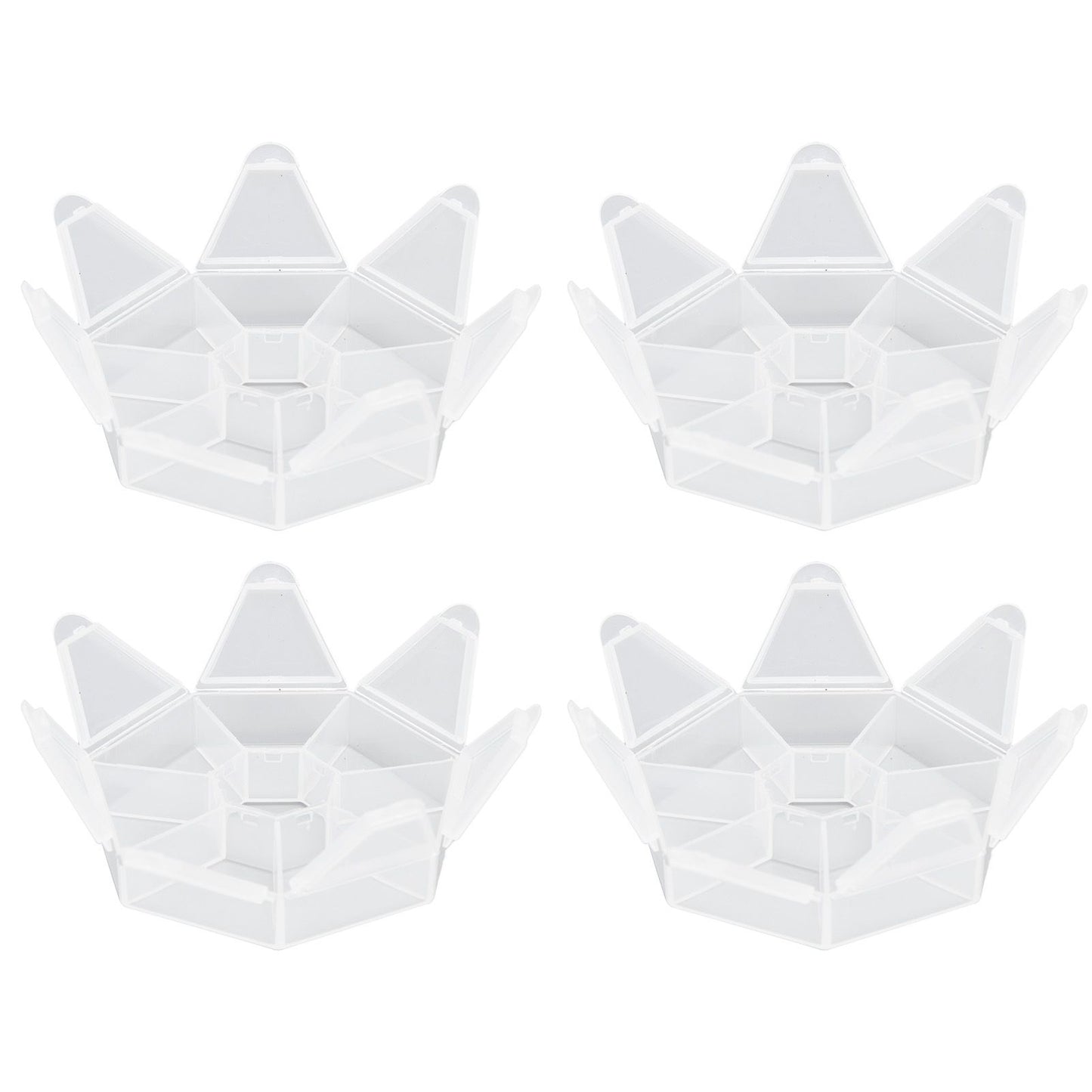 7 Grids Storage Box Clear Plastic Organizer Containers for Fishing Jewelry Pills