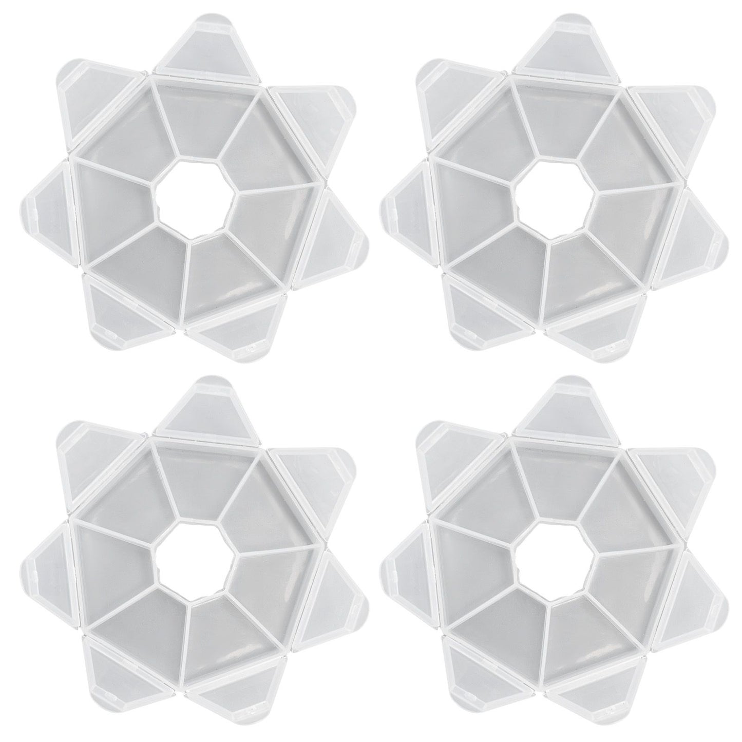 7 Grids Storage Box Clear Plastic Organizer Containers for Fishing Jewelry Pills