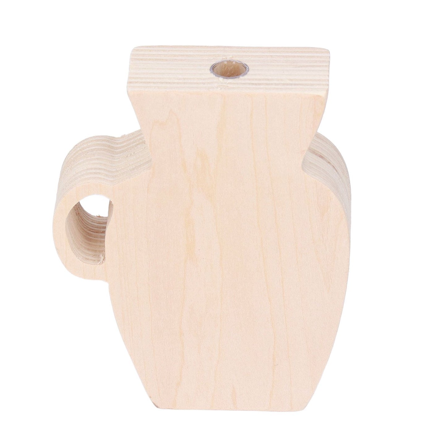 Wood Vase Simple Vintage Style Natural Pinewood Durable Sturdy Odorless Unpainted Wooden Flower Vase