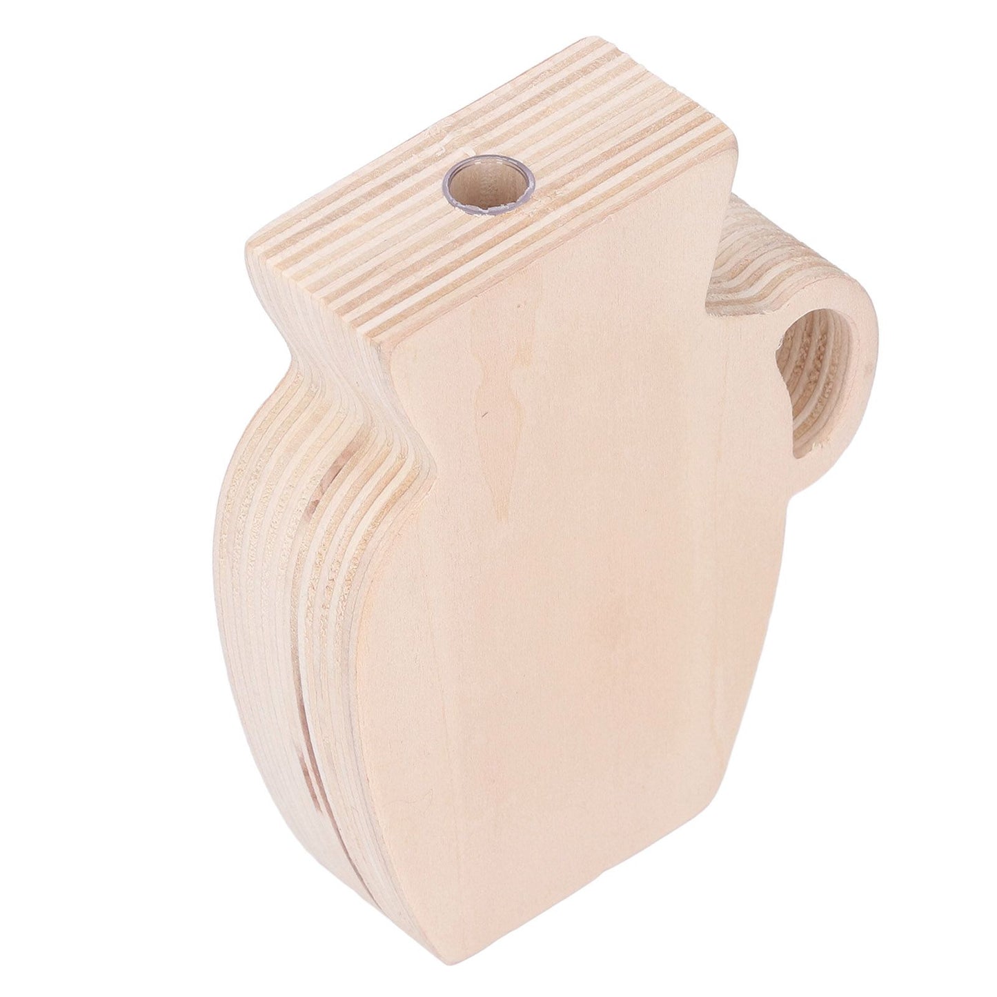 Wood Vase Simple Vintage Style Natural Pinewood Durable Sturdy Odorless Unpainted Wooden Flower Vase