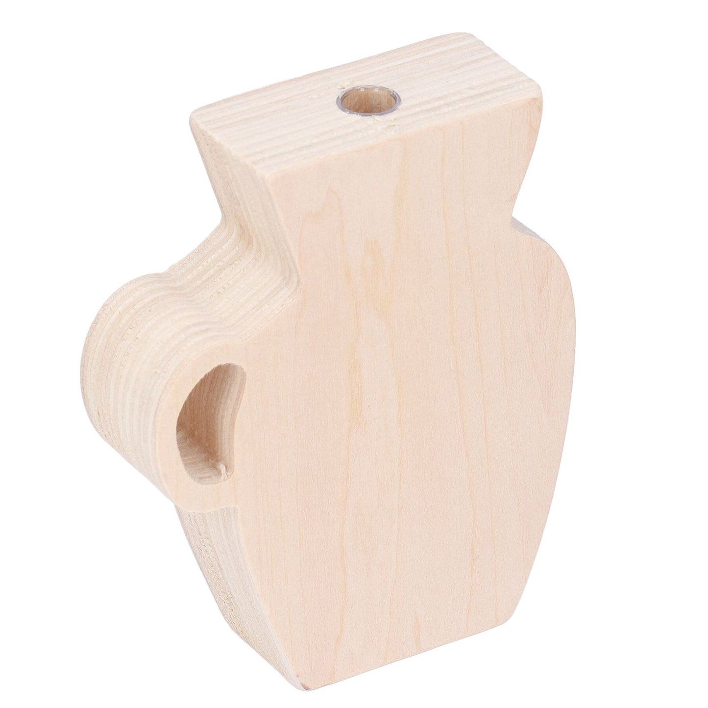 Wood Vase Simple Vintage Style Natural Pinewood Durable Sturdy Odorless Unpainted Wooden Flower Vase