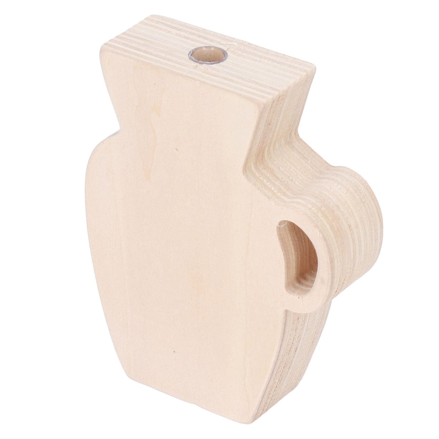 Wood Vase Simple Vintage Style Natural Pinewood Durable Sturdy Odorless Unpainted Wooden Flower Vase