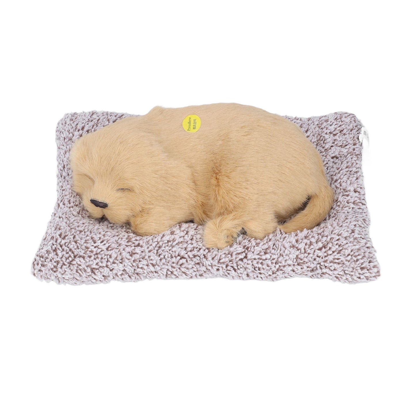 Simulation Dog with Sound Lovely Vivid Novel Gifts Plush Plastic Material Dog Toy Car DecorationBig Dog Labrador