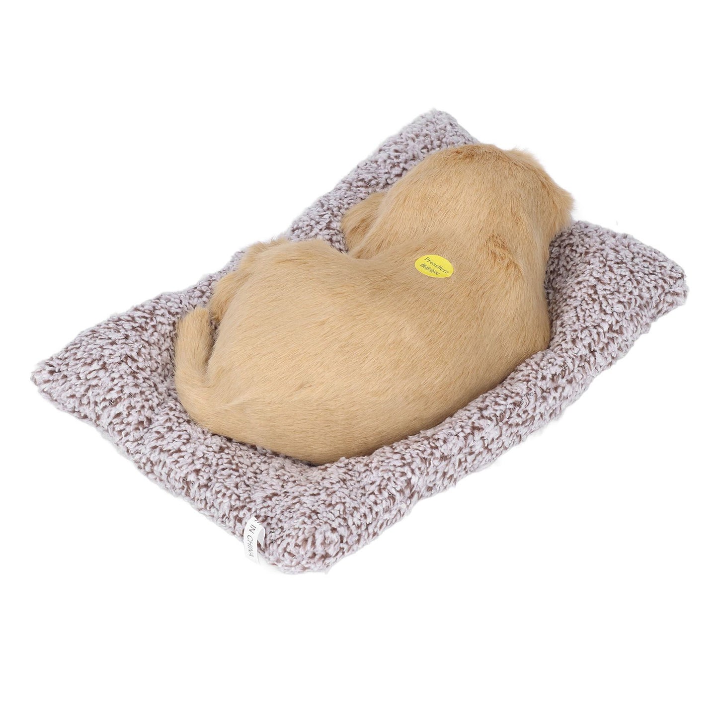 Simulation Dog with Sound Lovely Vivid Novel Gifts Plush Plastic Material Dog Toy Car DecorationBig Dog Labrador