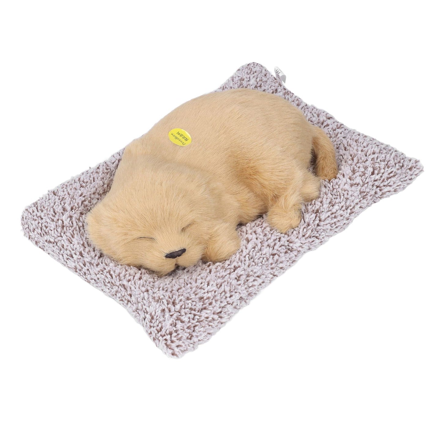 Simulation Dog with Sound Lovely Vivid Novel Gifts Plush Plastic Material Dog Toy Car DecorationBig Dog Labrador