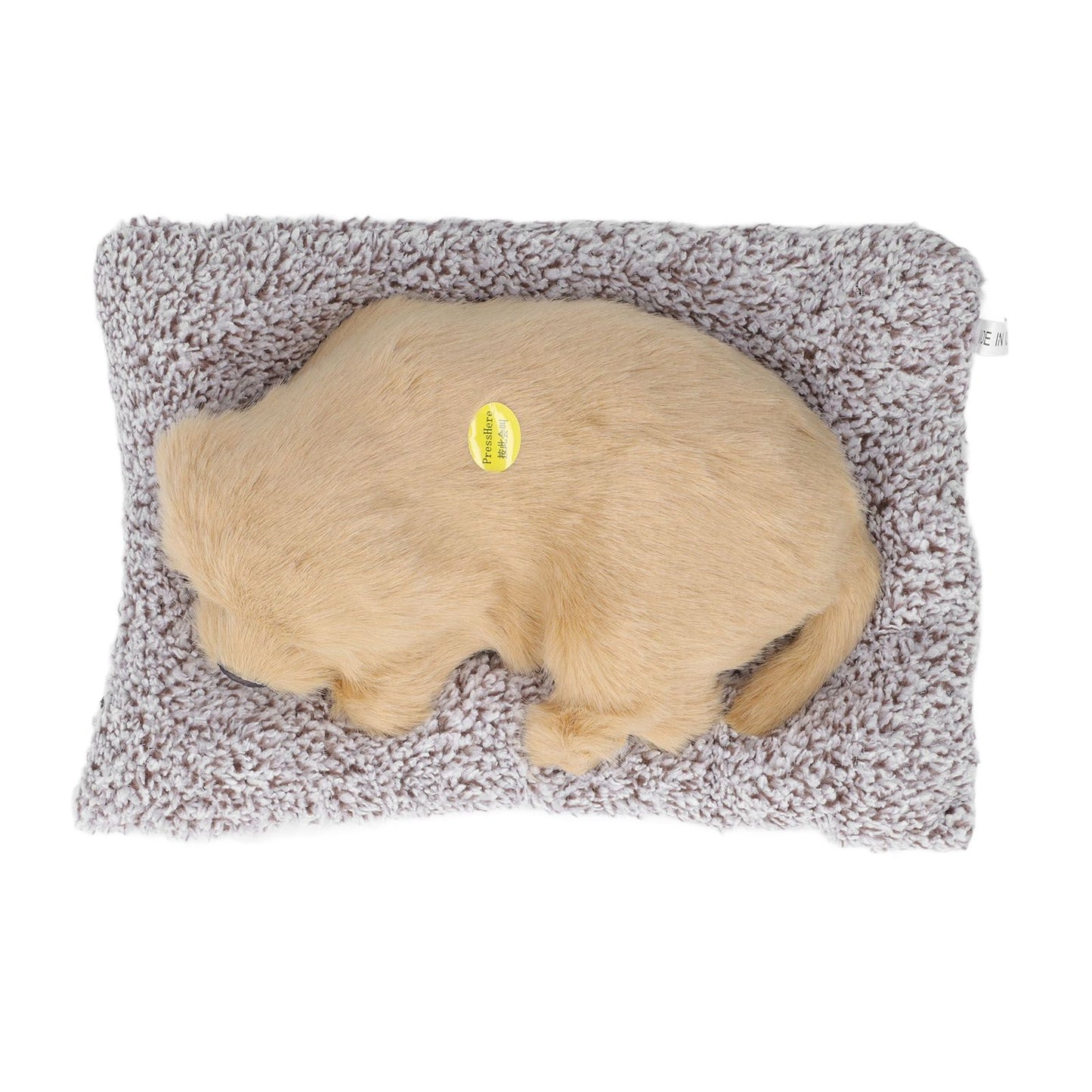 Simulation Dog with Sound Lovely Vivid Novel Gifts Plush Plastic Material Dog Toy Car DecorationBig Dog Labrador