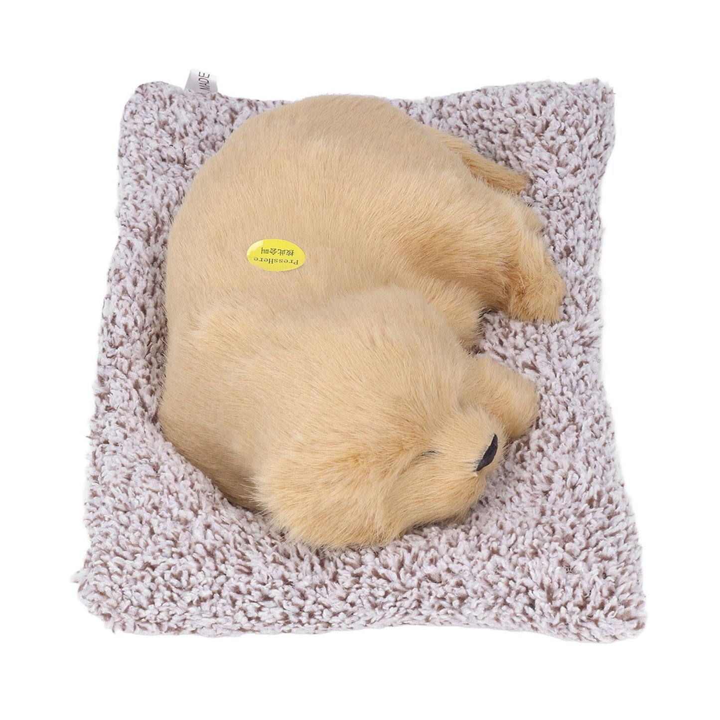 Simulation Dog with Sound Lovely Vivid Novel Gifts Plush Plastic Material Dog Toy Car DecorationBig Dog Labrador