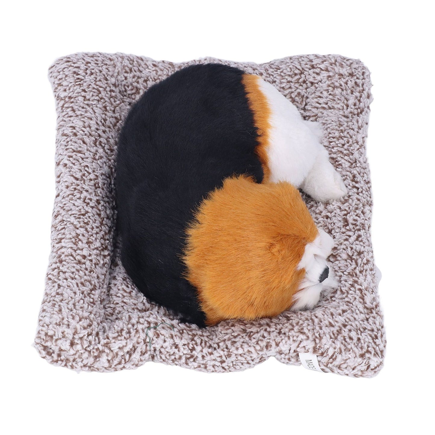 Simulation Dog with Sound Lovely Vivid Novel Gifts Plush Plastic Material Dog Toy Car DecorationBig Dog Beagle The