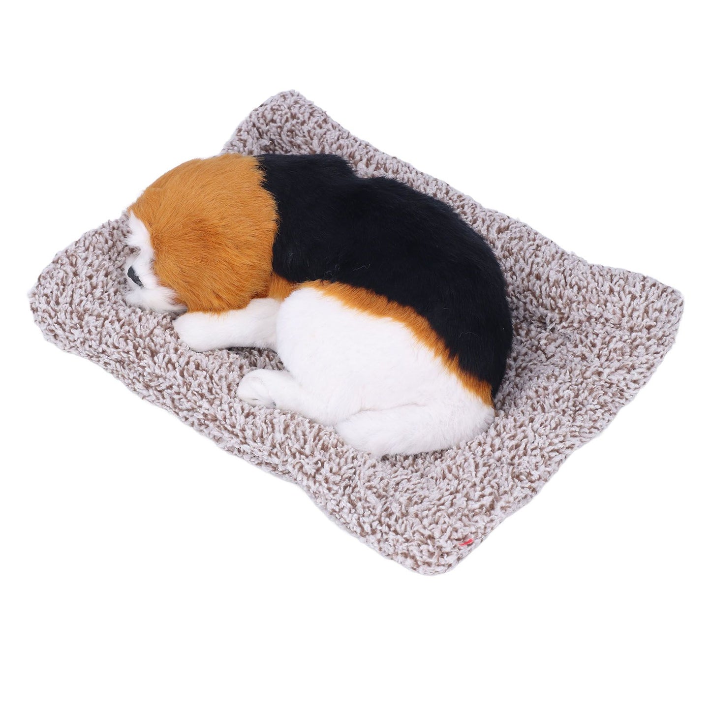 Simulation Dog with Sound Lovely Vivid Novel Gifts Plush Plastic Material Dog Toy Car DecorationBig Dog Beagle The