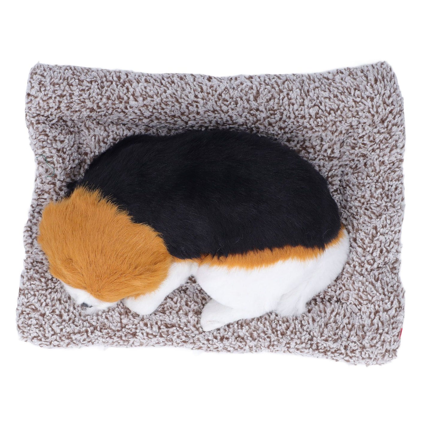 Simulation Dog with Sound Lovely Vivid Novel Gifts Plush Plastic Material Dog Toy Car DecorationBig Dog Beagle The