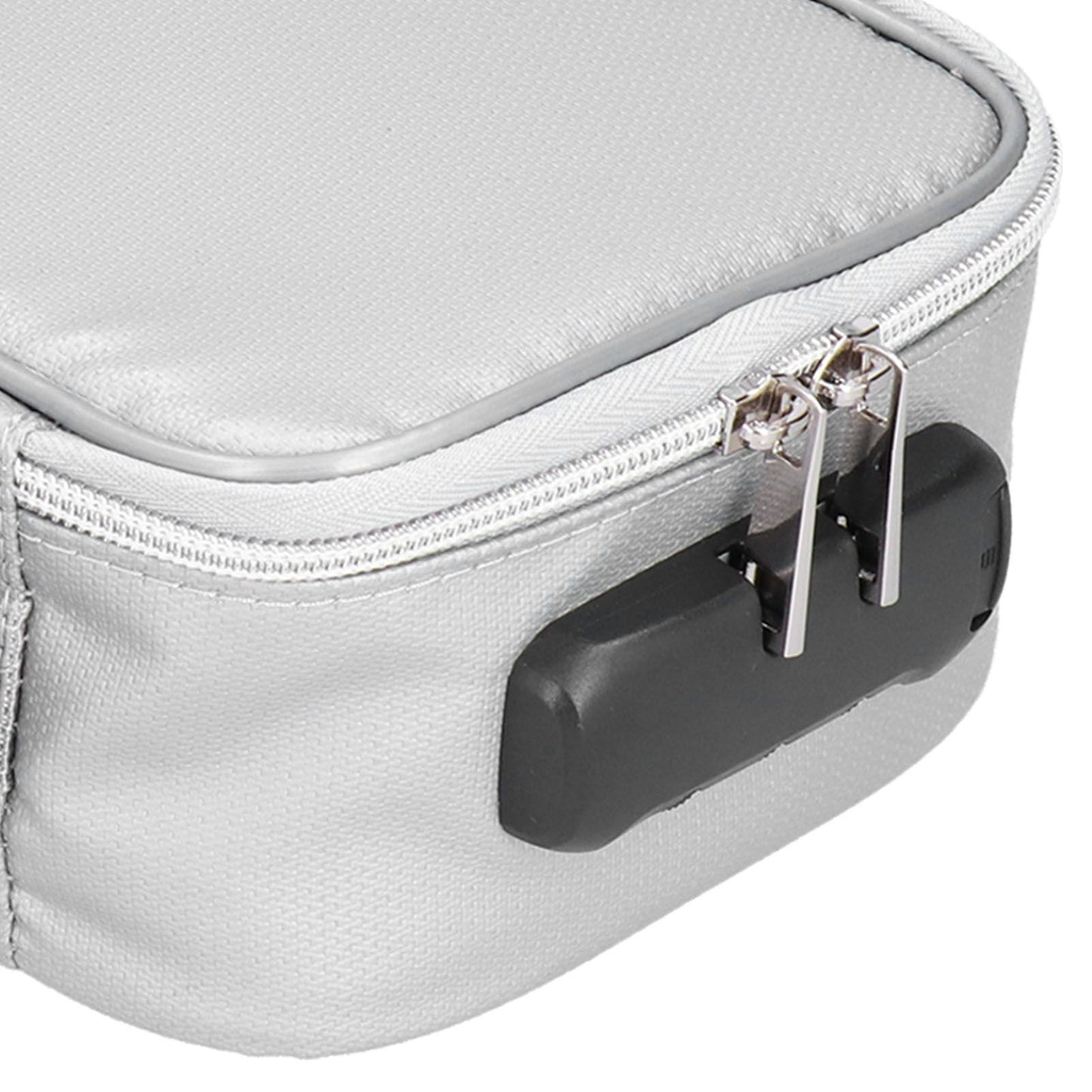 Fireproof Document Bag with Lock Portable Small Fireproof Document Bag for Home Office TravelSilver