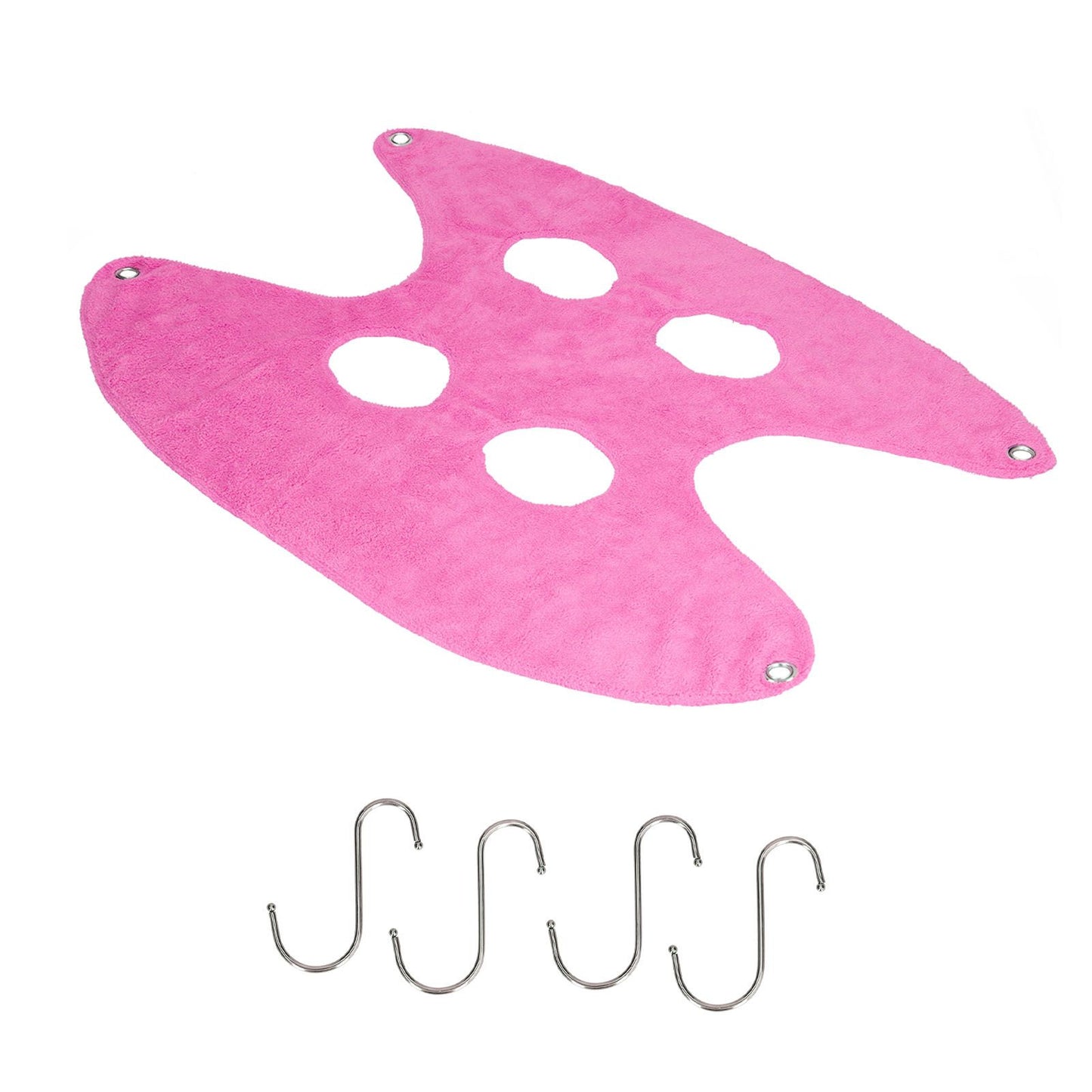Pet Grooming Sling Dog Grooming Sling Hammock Helper for Bathing Washing Nail ClippingS Rose Red
