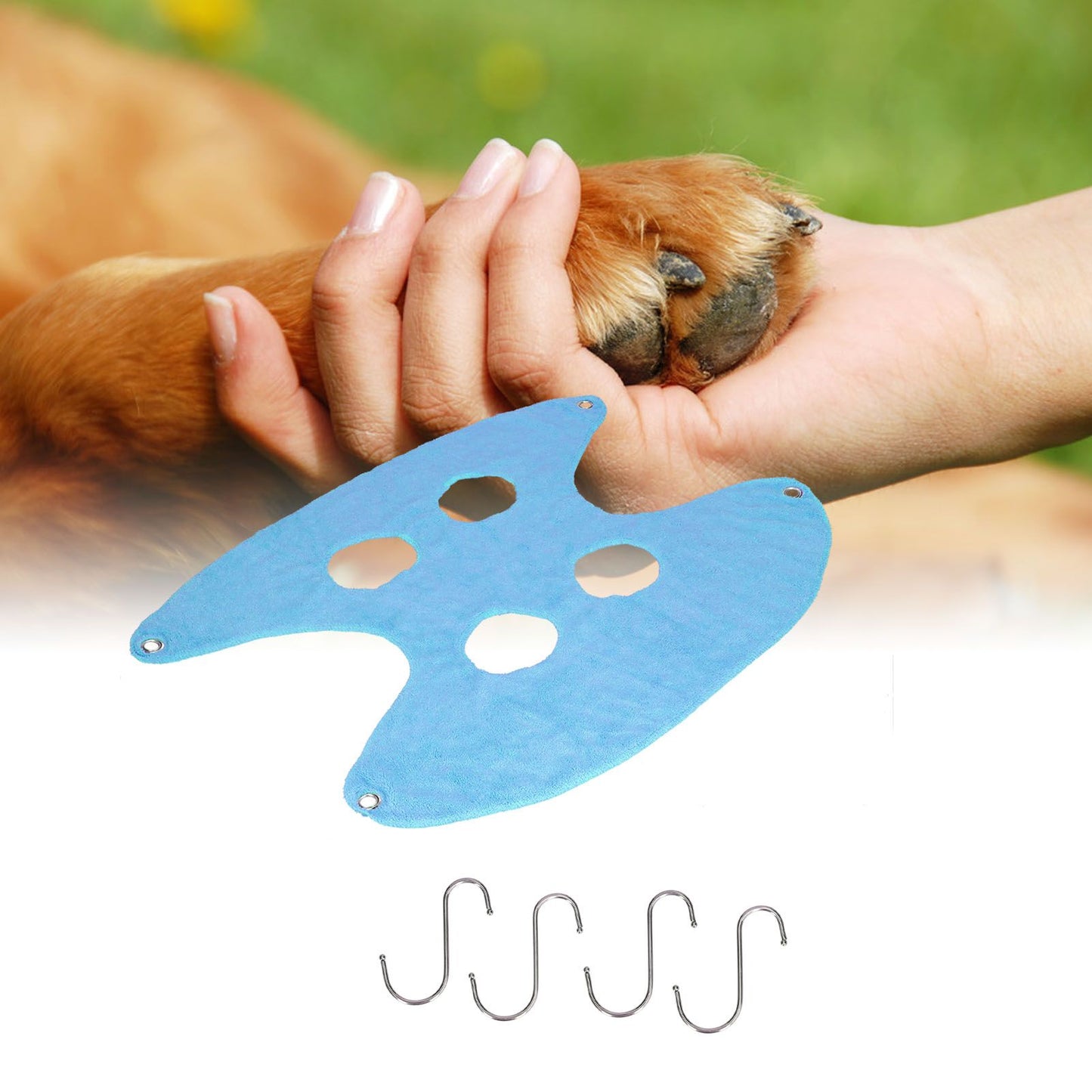 Pet Grooming Sling Dog Grooming Sling Hammock Helper for Bathing Washing Nail ClippingM Blue