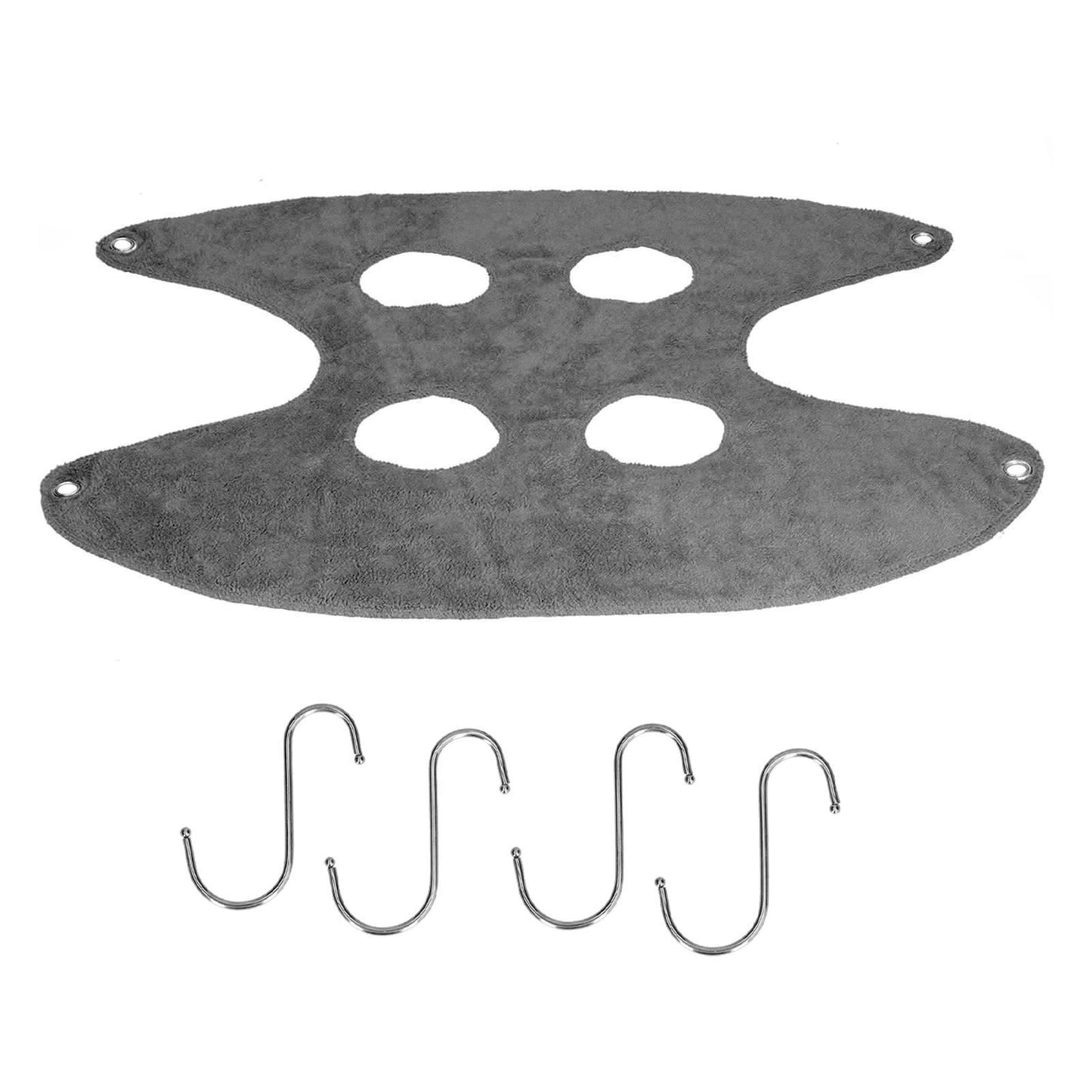 Pet Grooming Sling Dog Grooming Sling Hammock Helper for Bathing Washing Nail ClippingM Grey