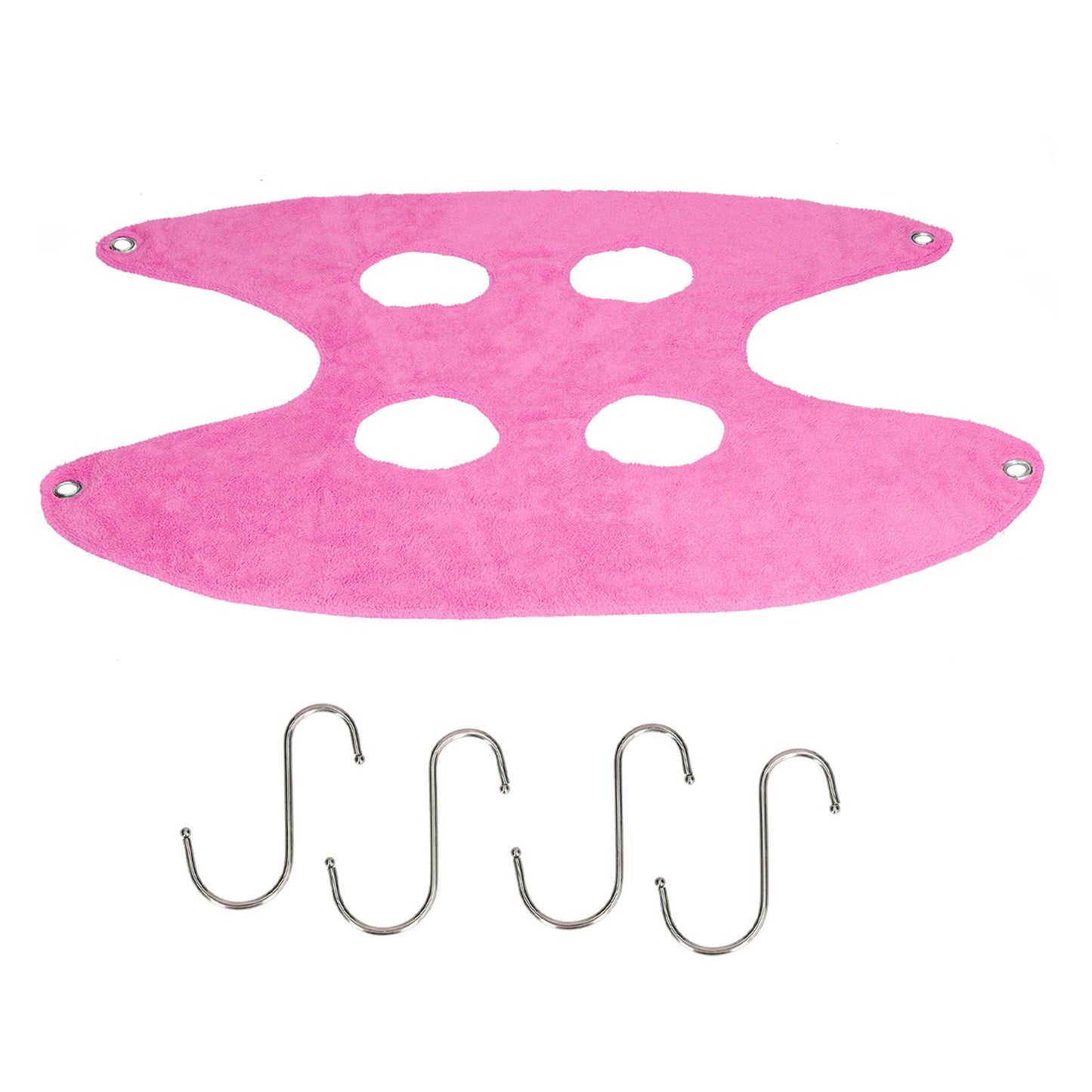 Pet Grooming Sling Dog Grooming Sling Hammock Helper for Bathing Washing Nail ClippingL Rose Red