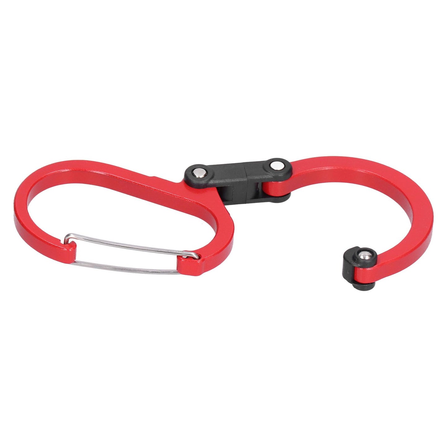 Climbing Carabiner D Type Carabiner Hook Aluminium Alloy Hanging Carabiner Clip for OutdoorRed