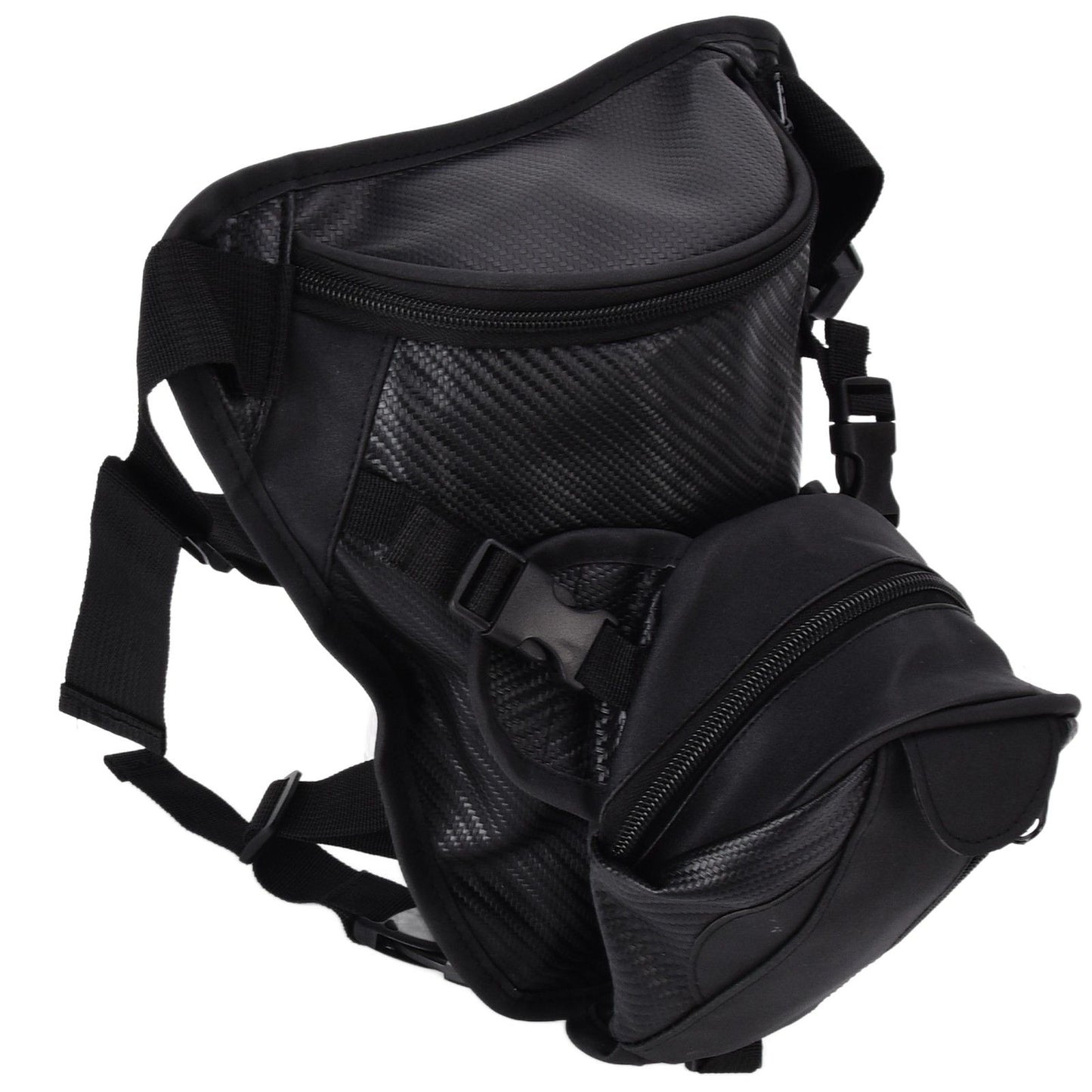 Men Leather Thigh Bag Multifunctional Drop Leg Bag Thigh Satchel for Bicycle Travel Hiking