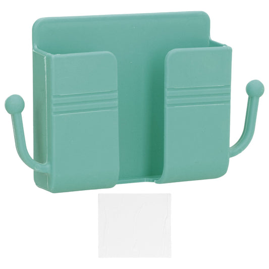 Wall Mounted Storage Box Multifunctional Phone Charging Wall Mount Holder for Bed Bathroom Kitchen OfficeGreen