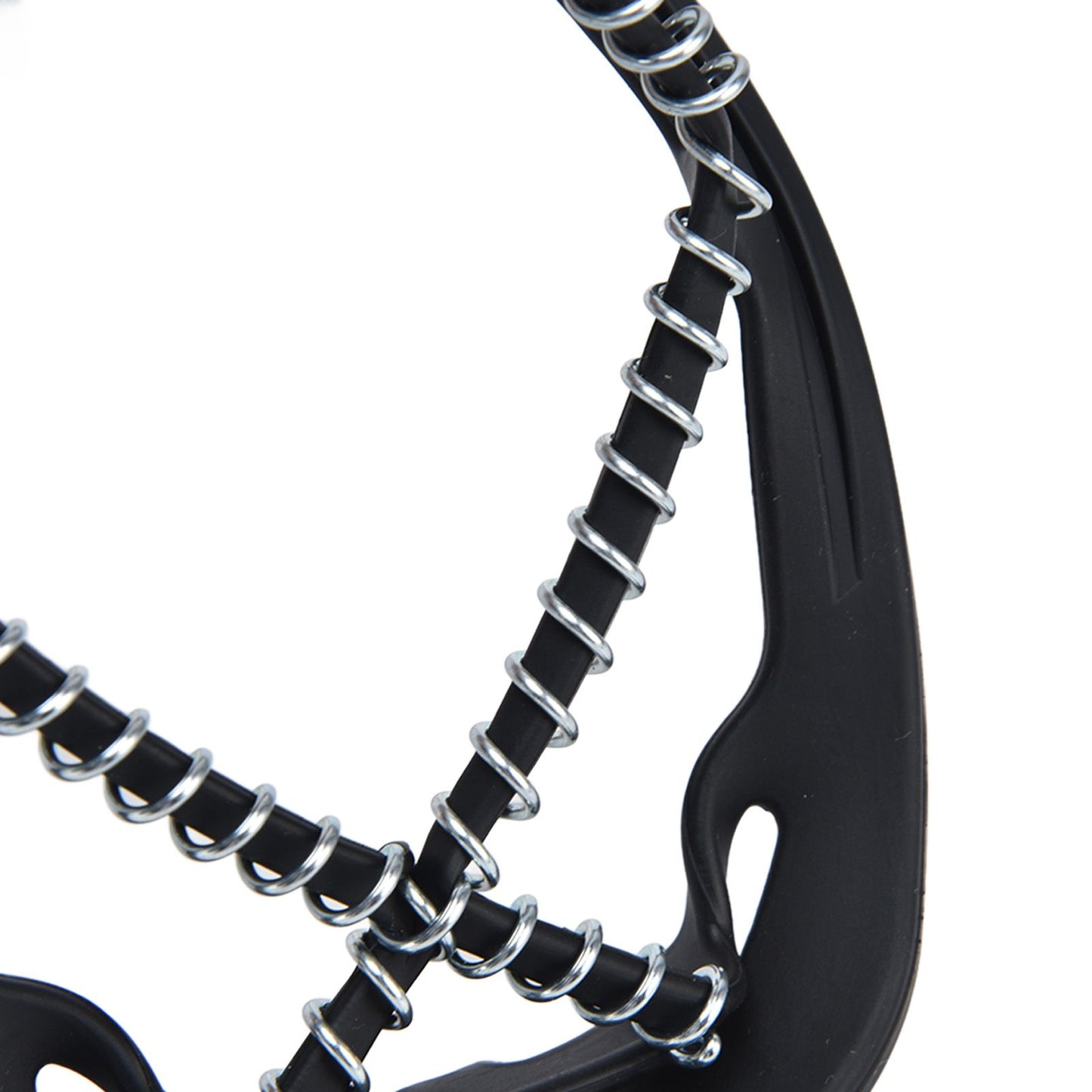 2Pcs Walk Traction Cleats Prevent Slipping High Tension Spring Crampons for Hiking Jogging Hunting