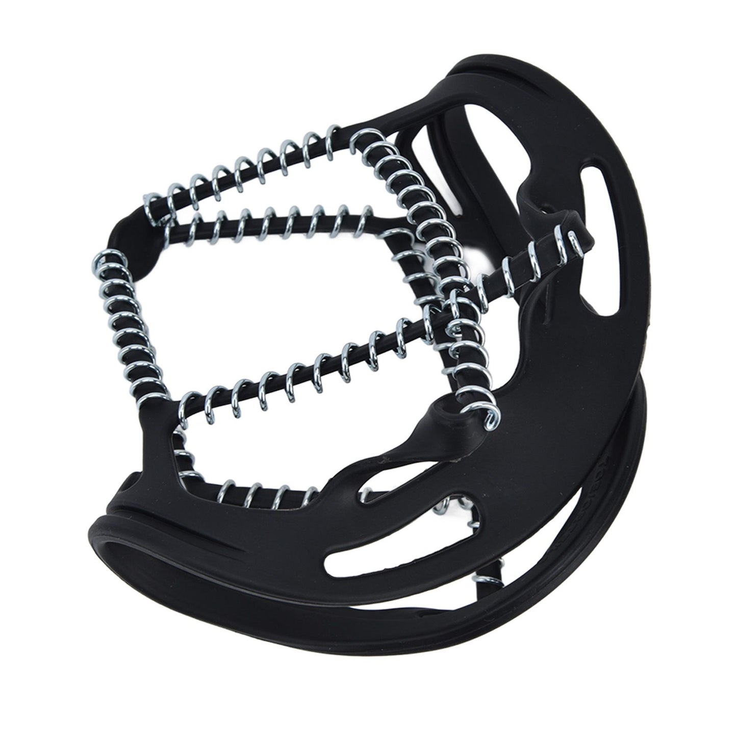 2Pcs Walk Traction Cleats Prevent Slipping High Tension Spring Crampons for Hiking Jogging Hunting