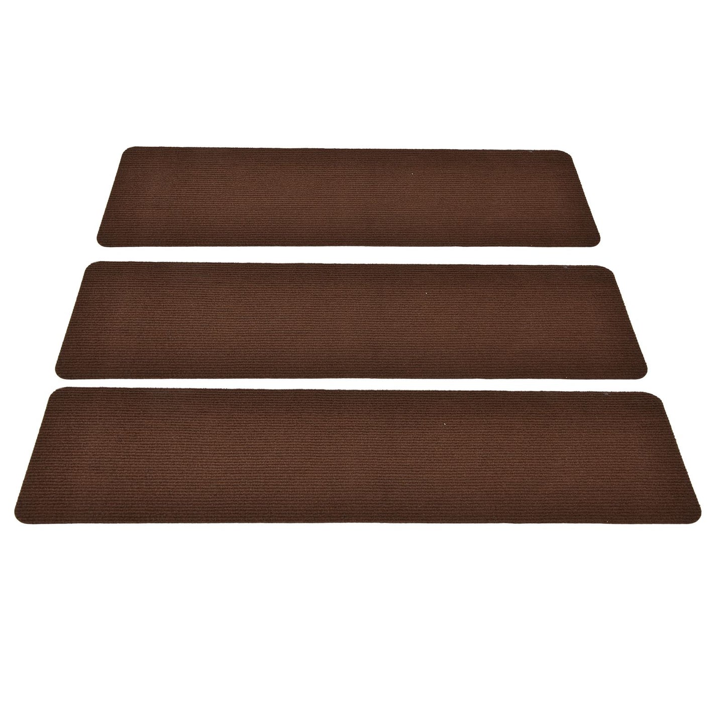 15Pcs Stair Treads 8x30in Anti Skid Polyester Fiber High Safety Easy Installation Durable Low Noise Stair Treads Carpet