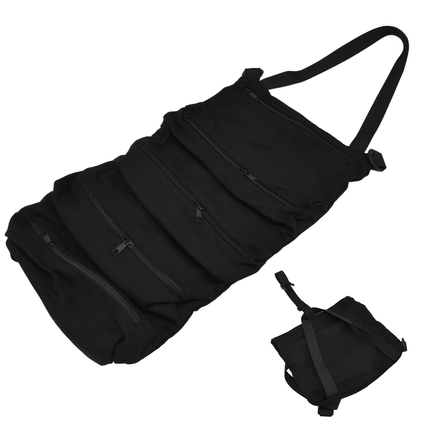 Tool Roll Up Bag Durable Oxford Fabric Wide Application Easy Storage Secure Closure Easily Accessable Roll Up Tool Bag