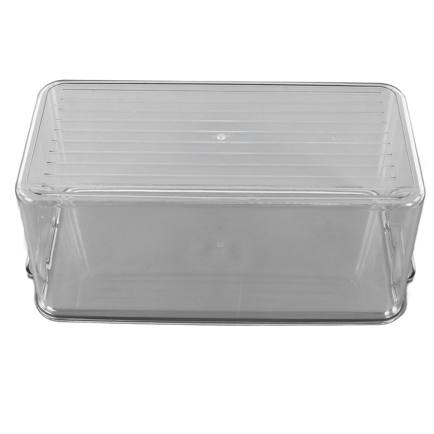 Plastic Storage Box Stackable Refrigerator Kitchen Clear Plastic Fruit Vegetable Preservation Storage BoxHigh