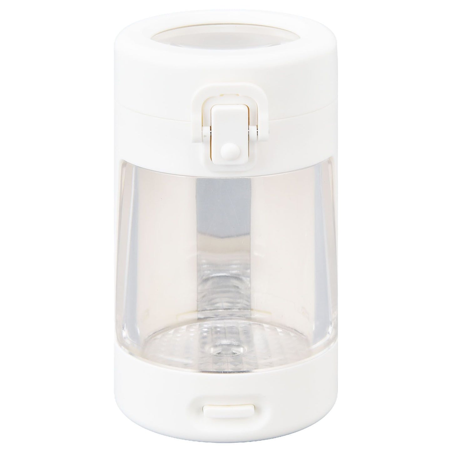 Light Up LED Seal Storage Jar Transparent Grinder 8X Magnifying Viewing Moistureproof for Herb