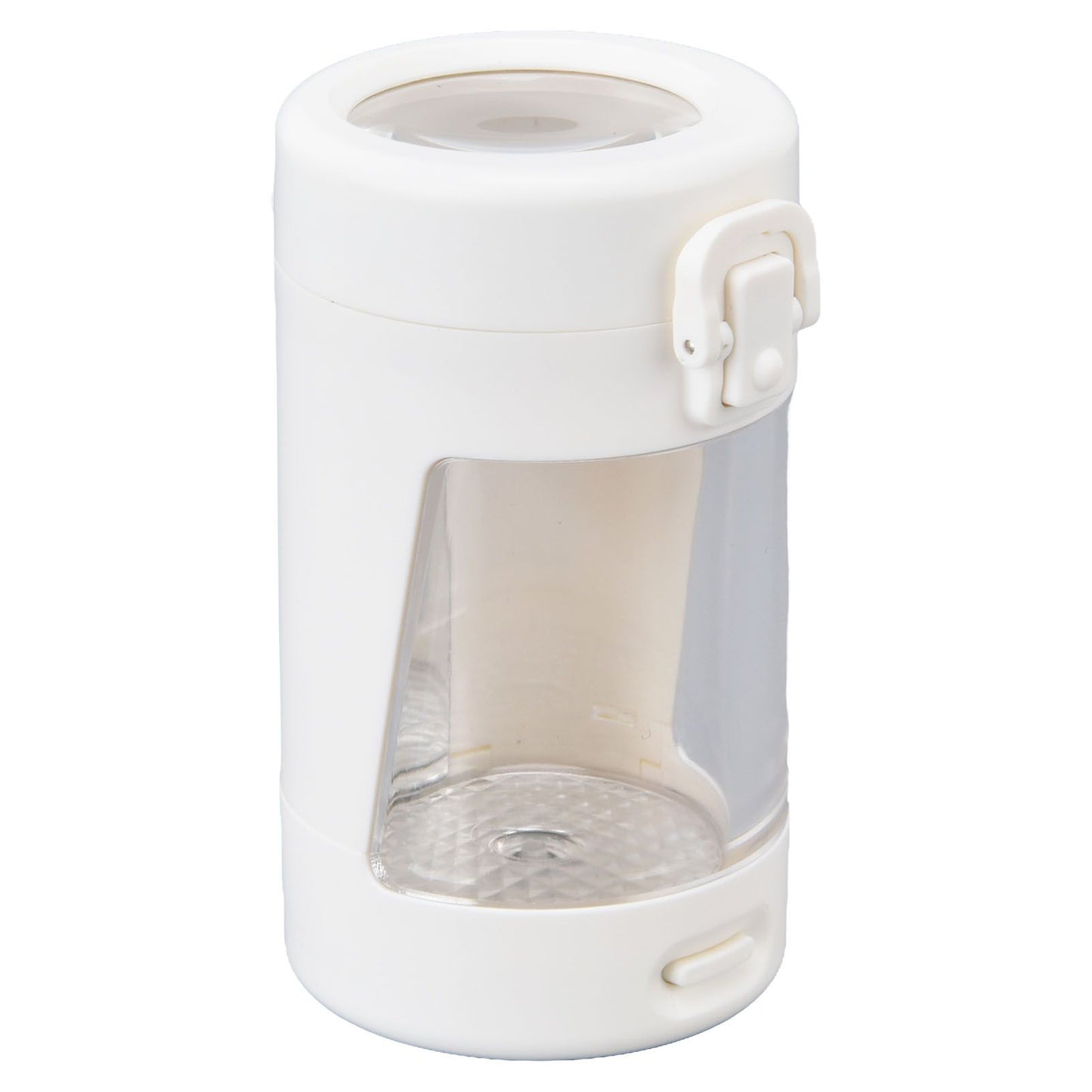 Light Up LED Seal Storage Jar Transparent Grinder 8X Magnifying Viewing Moistureproof for Herb