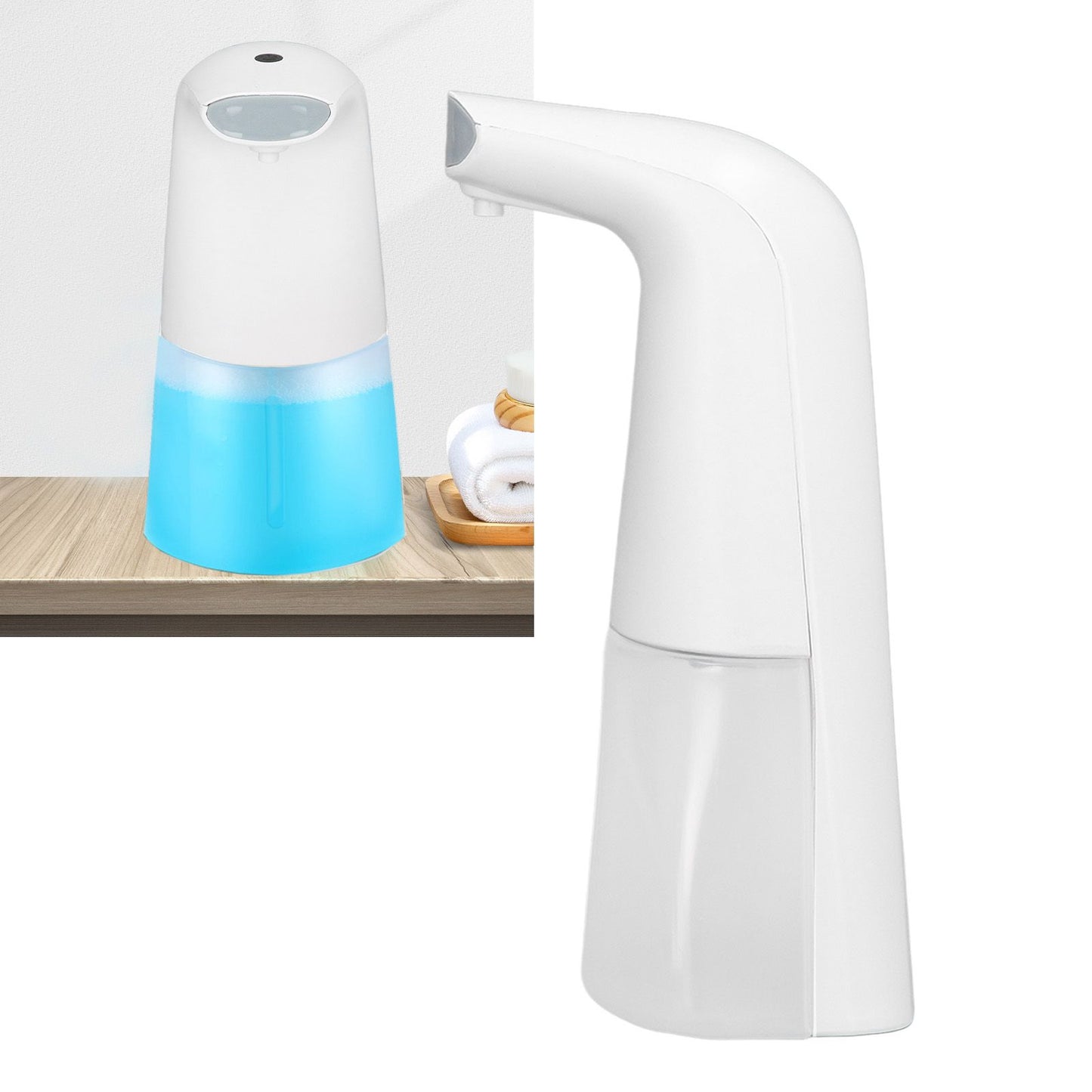Soap Dispenser Automatic Infrared Sensing Pressing Free Built in Battery ABS PP Touchless Foaming Soap Dispenser for Home Hand Sanitizer