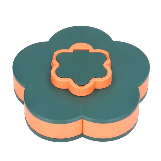 Snack Serving Tray Multifunction Large Capacity Flower Shape Nut Candy Serving Container for Home Monolayer