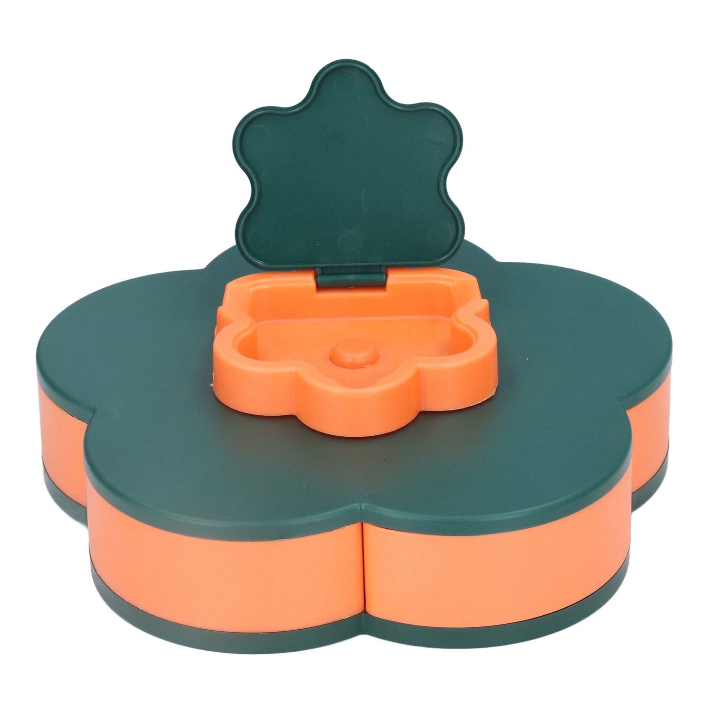 Snack Serving Tray Multifunction Large Capacity Flower Shape Nut Candy Serving Container for Home Monolayer