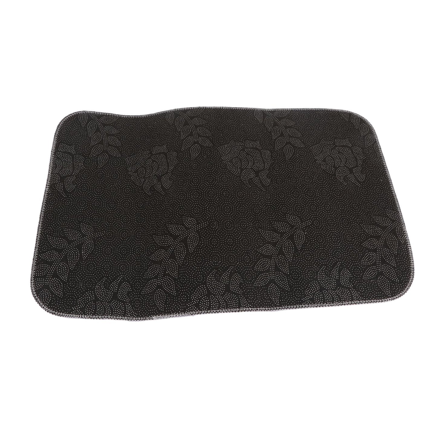 Bathroom Mat Modern Absorbent Quick Dry Bathroom Rug Entrance Door Antislip Mat dark Grey Square