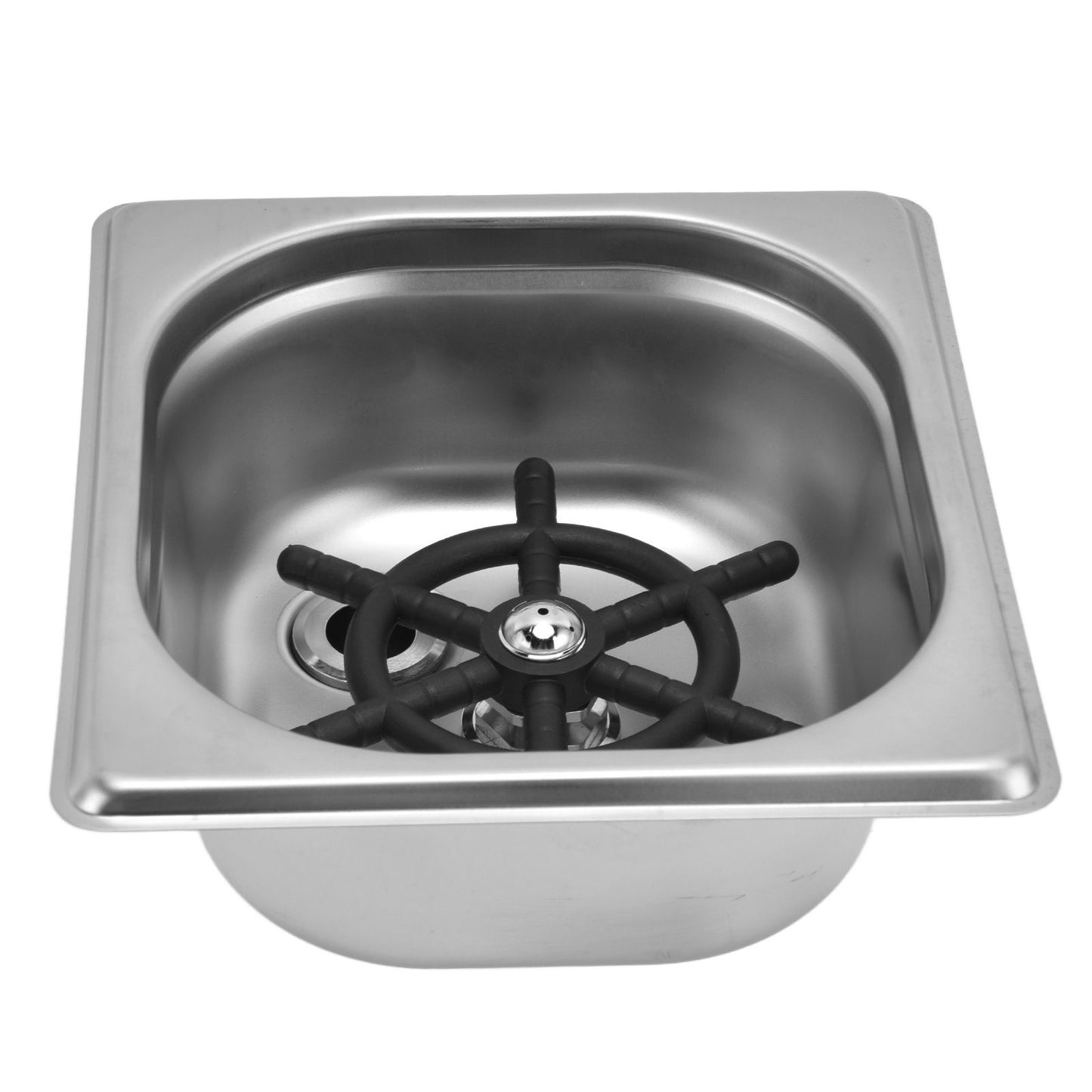 Glass Rinser Stainless Steel Automatic Cup Washer Cleaner for Bar Pub Restaurant Coffee Shop HotelSilver