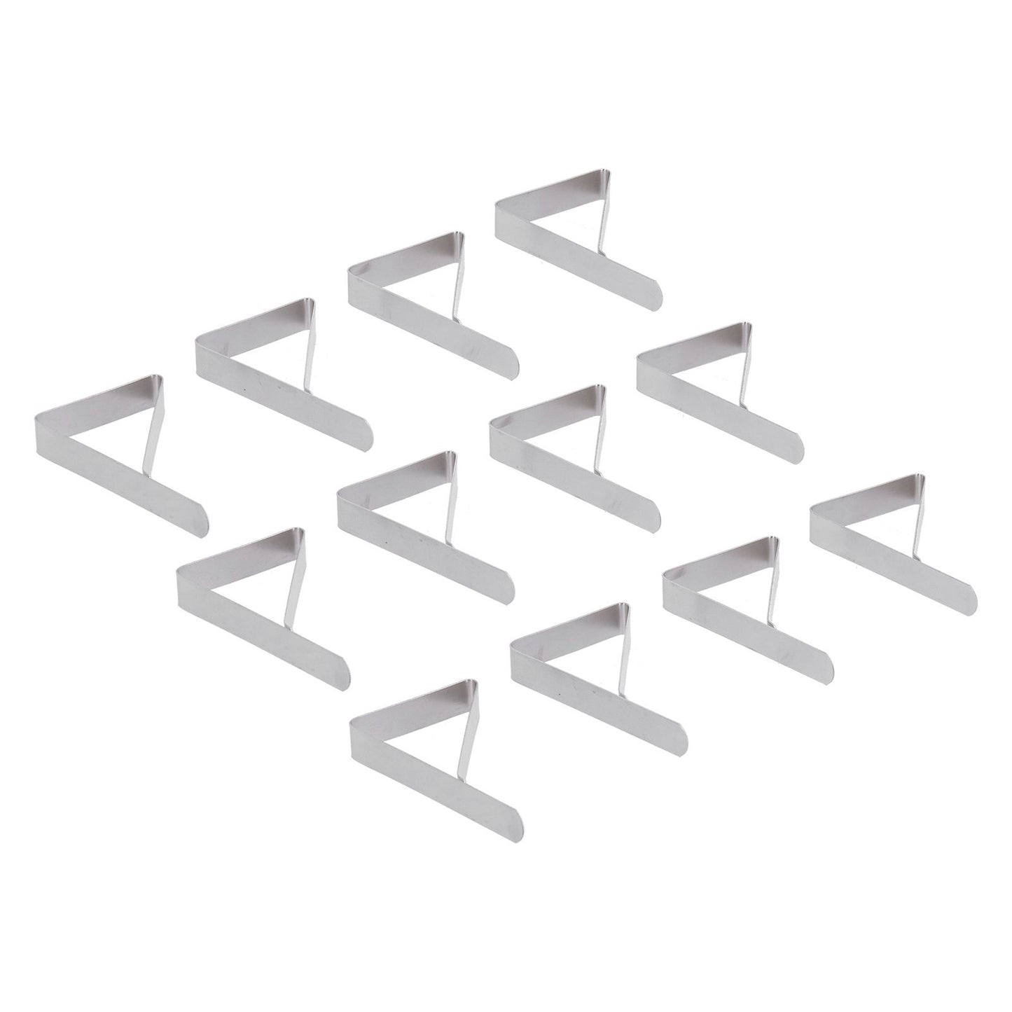 12Pcs Tablecloth Clip Stainless Steel Triangle Tablecloth Garden Dining Table Tablecloth Clip Picnics Restaurants
