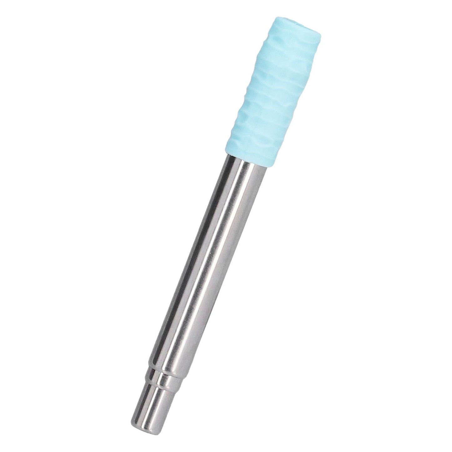 304 Stainless Steel Collapsible Straw Portable Foldable Drinking Straw Durable and Light for Coffee and DrinksBlue