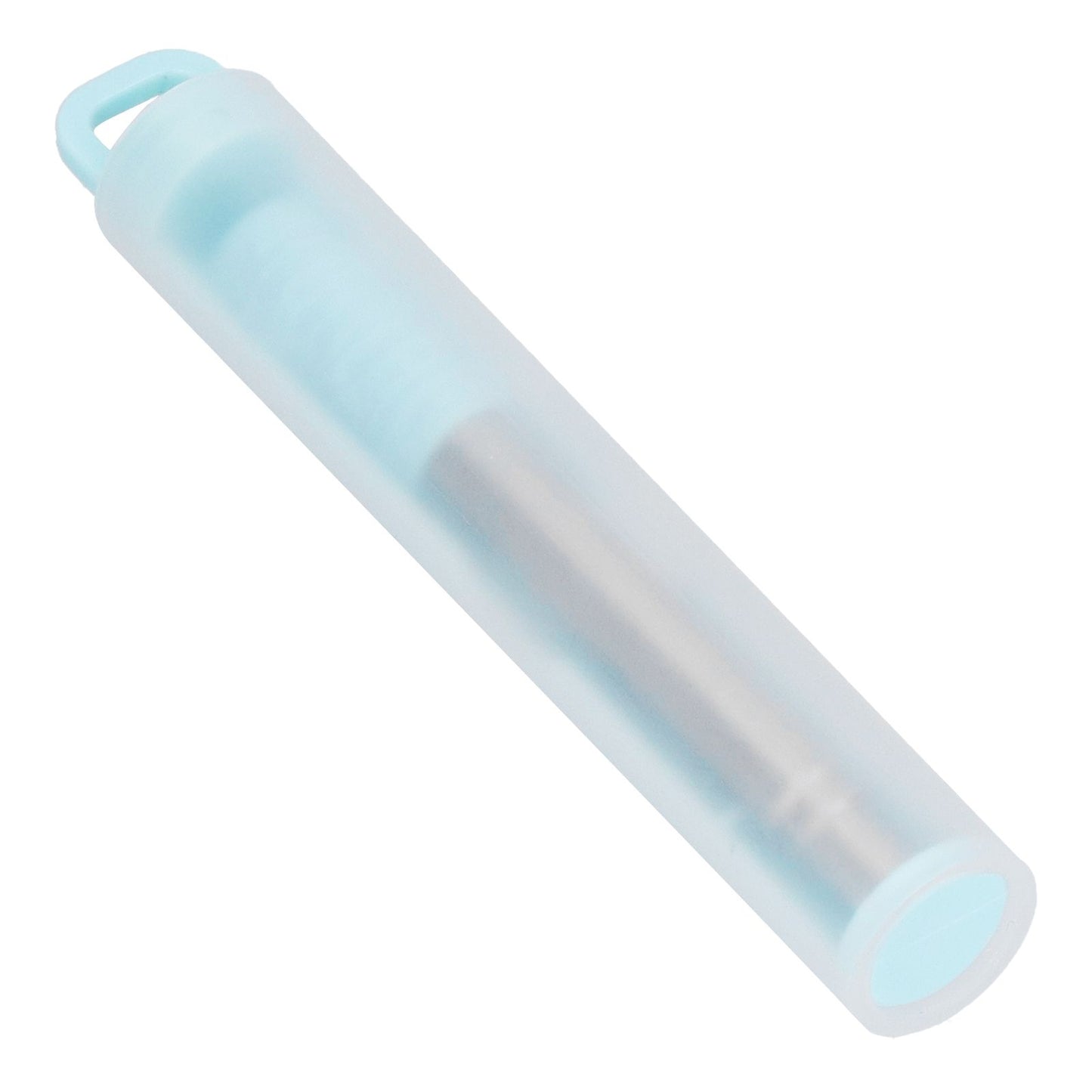 304 Stainless Steel Collapsible Straw Portable Foldable Drinking Straw Durable and Light for Coffee and DrinksBlue